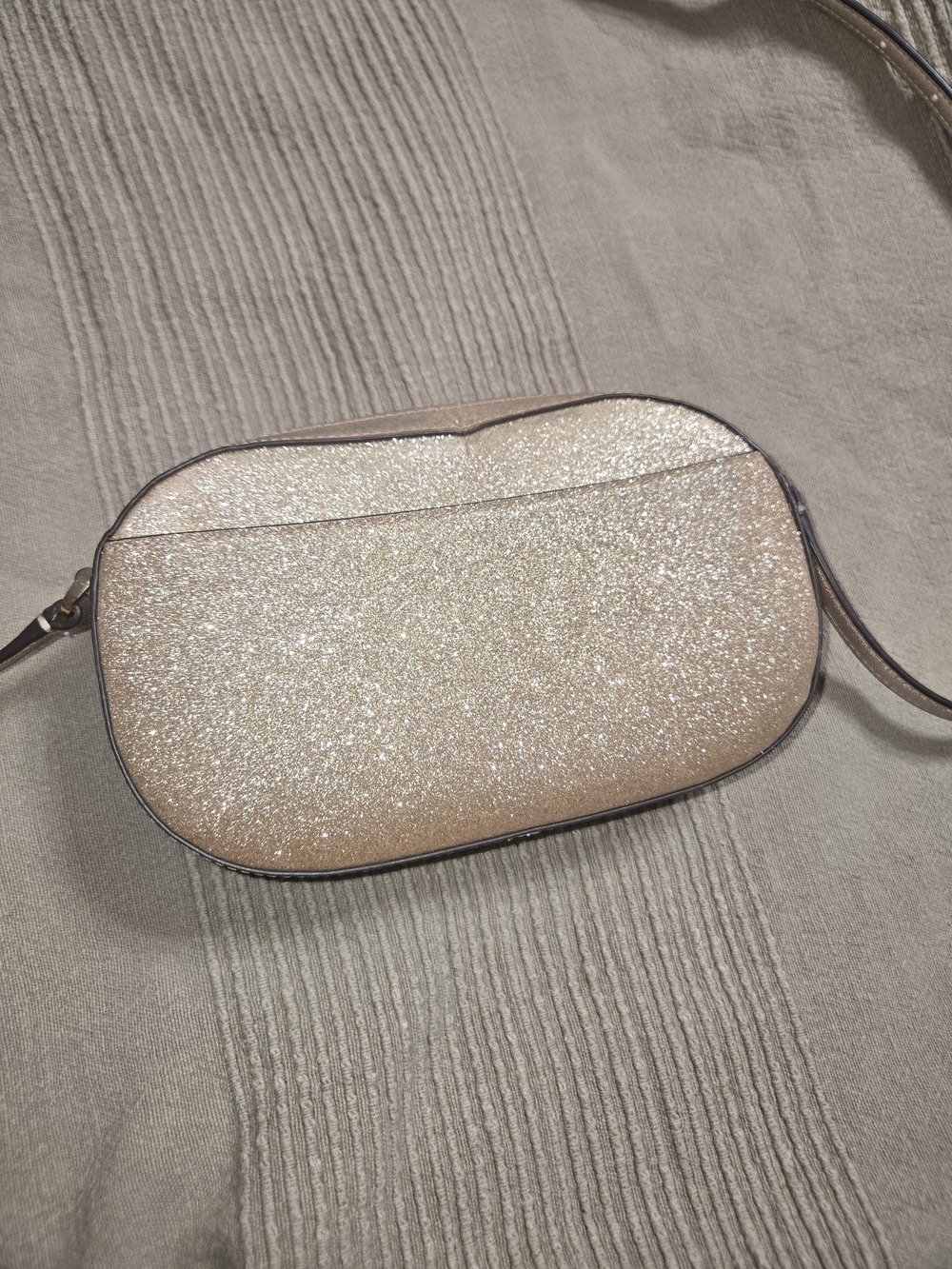 kate spade New York Glitter Crossbody Bag in Champagne - Picture 3 of 10
